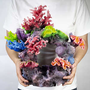 18.11 Inch Groot Formaat Decoratie <span class=keywords><strong>Aquarium</strong></span> Decoratie Voor <span class=keywords><strong>Aquarium</strong></span> Tank Polyresin Koralen En Rif 60Cm <span class=keywords><strong>Aquarium</strong></span> Tank - Product Image 3