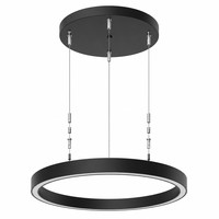 Éclairage LED annulaire pour bureau à plan ouvert, suspension de 800 mm, lampe sans soudure, zone de travail moderne