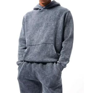 Survêtements respirants pour hommes survêtements de lavage à l'acide de haute qualité vêtements de course vêtements de jogging unis - Product Image 2