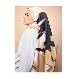 Tốt Nhất Nóng Bán 2023 Hồi Giáo Mềm Mịn Lụa Đầu Khăn Cho Phụ Nữ Tùy Chỉnh Hồi Giáo Ăn Mặc Quần Áo Niqab Mặt Bìa Chiếc Khăn