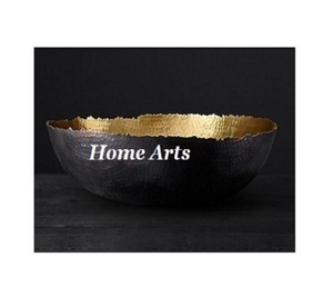 Bol à salade en métal avec support en aluminium en forme de feuille, qualité supérieure, forme ovale, bol à dessert, chocolats, par Home Arts - Product Image 3