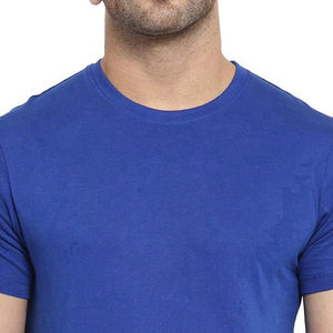 Haute qualité 100% coton microfibre hommes O cou à manches courtes T-Shirt d'été couleur personnalisée - Product Image 3