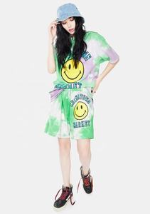 Pantalones de Yoga a Rayas Tie Dye sin Costuras, Pantalones Cortos Deportivos de Cintura Alta para Mujer, para Ejercicio al Aire Libre, Fitness, Pantalones Cortos Deportivos para Mujer - Product Image 3