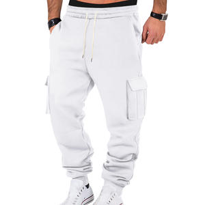 Pantalones de trabajo informales de estilo americano personalizados para hombres con múltiples bolsillos y pantalones deportivos informales con cordón y pantalones vaqueros para hombres - Product Image 4