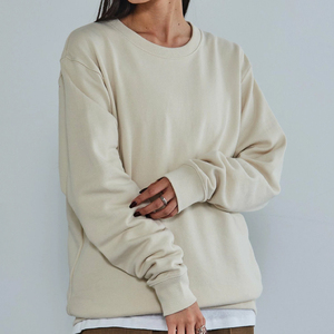 Sudaderas de Mujer de Alta Calidad OEM, Último Modelo Holgado, Sudadera con Logotipo Personalizado Estampado para Mujer, Precio Económico, Tendencia - Product Image 3