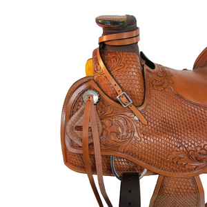 Vente directe d'usine, selles de cheval en cuir de vache respirant / Vente en gros personnalisée, selles de cheval en cuir léger pour l'équitation - Product Image 3