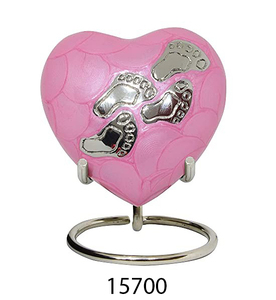 Urne funéraire en laiton décorative en forme de cœur, offrant une option commémorative unique pour souvenir de vies chères - Product Image 2