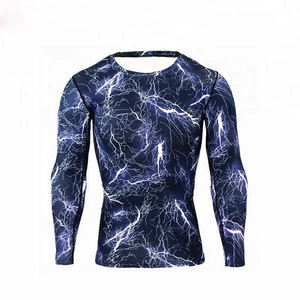 Camisetas de manga larga para hombre y mujer, camisetas elásticas de compresión de 4 vías - Product Image 3