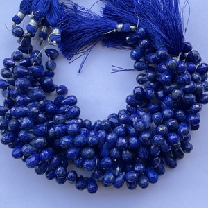 Perles de lapis-lazuli bleu naturel facettées en forme de larme de 4 mm, 6 mm, 8 mm, brin provenant du fabricant en ligne en Inde, Alibaba - Product Image 4