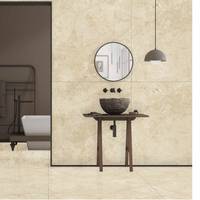 Carreaux de sol en porcelaine antibactériens antidérapants modernes de qualité supérieure 120x120cm 9mm d'épaisseur Modèle Marbo Blanc pour hôtels et villas