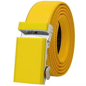 Cinturón de cuero genuino de piel de vaca negra de alta calidad para hombres TEXLERA marca Formal/estilo de negocios aleación hebilla de bloqueo automático en STOCK - Product Image 6