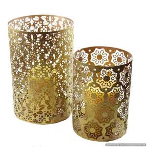 Metal boda y fiesta y Hotel decoración té luz votiva con Base Color gris oscuro decoración té luz votiva con Base - Product Image 2