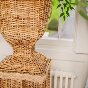 Jarrón decorativo y pedestal hecho de ratán Hecho en Vietnam Material ecológico para decoración del hogar y vajilla al por mayor - Product Image 4