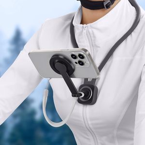 Giá đỡ điện thoại đeo cổ để quay video, giá đỡ điện thoại POV để quay video vlog selfie, giá đỡ ba chân đeo ngực rảnh tay cho điện thoại 4.7-7 inch - Product Image 2