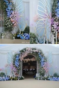 มาลัยประดิษฐ์หลากสีลายราชวงศ์พิเศษสำหรับการตกแต่งเวทีและทางเข้าในงานแต่งงานของอินเดีย - Product Image 1