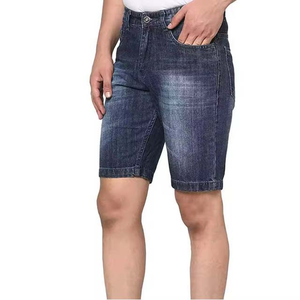 Shorts en jean pour hommes, style streetwear vintage, respirants, lavage clair, taille mi-haute, polyester/coton, service OEM - Product Image 2