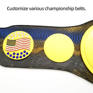 Cinturón de Campeonato Clásico de la WWF con Alas Doradas Personalizado para Adultos - Product Image 5