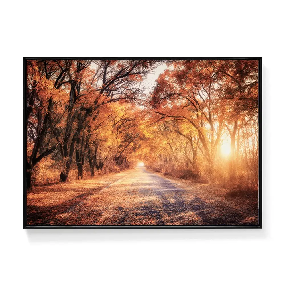 picture frames with prints natural Sunset painting with frame