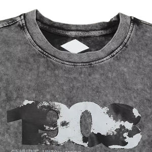 Camiseta de lavado ácido de algodón 100%, camiseta de lavado ácido desgastado Vintage para hombre, camisetas de gran tamaño lavadas con ácido al por mayor para hombre - Product Image 6
