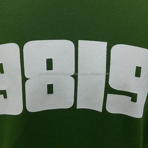 Otoño primavera Streetwear hombres Jogging Sweat Suit personalizado verde algodón Sudadera con capucha 3D gráfico serigrafía ecológica dos conjuntos - Product Image 5