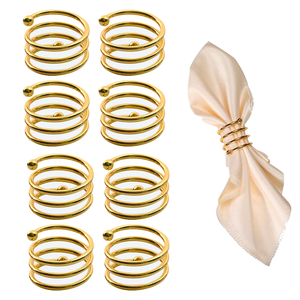 Anneaux de serviette en acier inoxydable de haute qualité pour la salle à manger à la maison porte-serviettes en acier inoxydable poli miroir léger personnalisé - Product Image 2