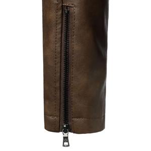 Dernier style, vente en gros, veste en cuir coupe-vent pour homme, veste en cuir imperméable pour homme, best-seller - Product Image 6