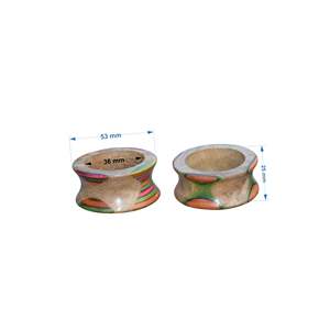 Anillos de Servilleta de Madera Hechos a Mano, Diseño Moderno, Multicolores, Tamaño Personalizado, Alta Calidad, Nuevo Stock para Bodas - Product Image 4