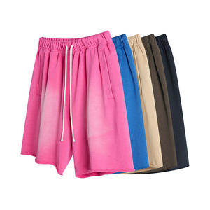 Pantalones Cortos de Algodón para Hombre al por Mayor, Lavado Ácido, Desteñidos por el Sol, Holgados, Ropa de Verano, Estilo Hip Hop, Pantalones Deportivos de Felpa Francesa - Product Image 3