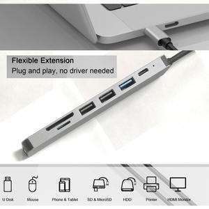 Hub <span class=keywords><strong>Usb</strong></span> <span class=keywords><strong>C</strong></span> 7 en 1 pour MacBook <span class=keywords><strong>iPad</strong></span> <span class=keywords><strong>Pro</strong></span> ordinateur portable 7 en 1 4K HD MI Hub 4 5 6 7 8 9 10 11 12 en 1 Type <span class=keywords><strong>USB</strong></span> <span class=keywords><strong>C</strong></span> Hub Adaptateur <span class=keywords><strong>USB</strong></span> Type <span class=keywords><strong>C</strong></span> <span class=keywords><strong>Dock</strong></span> - Product Image 3