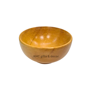 Bol en bois massif de style japonais Mini vaisselle de cuisine pour soupe de riz Dip Coffee Tea Party-Décoration de tasses en bois parfaite - Product Image 1