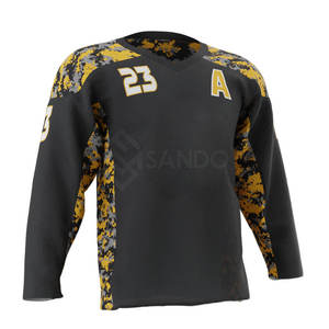 Moda nuevo estilo en blanco hombres Hockey sobre hielo Jersey de talla grande Hockey sobre hielo Jersey peso ligero Hockey sobre hielo Jersey - Product Image 1