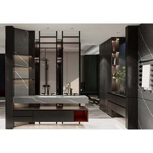Produit d'application murale moderne Unionstone Cemento Marble Waterproof Big Slab - Product Image 3