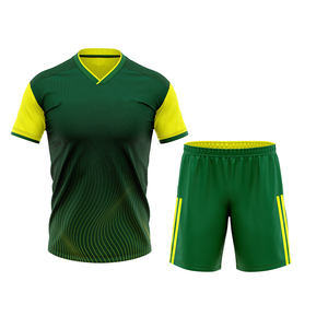 ชุดลูกฟุตบอลสีเหลืองสีเขียวชุดลูกฟุตบอลแบบสั่งทำโลโก้สโมสรตามสั่ง - Product Image 1