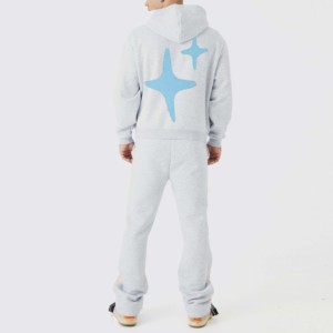 Sweat à capuche oversize pour homme, hiver, 100% coton mélangé, fermeture éclair intégrale, style streetwear, respirant, coupe-vent, vente en gros - Product Image 2