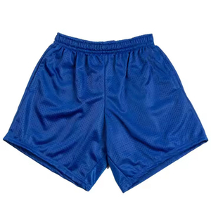 กางเกงขาสั้นตาข่ายสำหรับออกกำลังกายมีขอบสองด้านลึกมีกระเป๋าแบบธรรมดาสำหรับผู้ชายกางเกงขาสั้นผ้าตาข่ายเข้ารูปออกแบบได้ตามต้องการ - Product Image 1