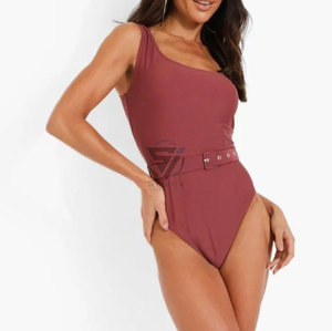 Conjunto de Bikini de 2 Piezas, Ropa de Playa con Logotipo Personalizado, Secado Rápido, Cintura Alta, Bra Triangular, Traje de Baño Transpirable, Diseño Sexy - Product Image 1