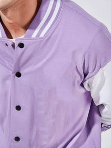 Chaqueta universitaria de lana para hombre con logotipo personalizado al por mayor, chaqueta bomber de béisbol universitaria con cierre de botones y bolsillos interiores Letterman - Product Image 5