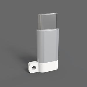 Micro adaptador de tipo C de a convertidor de carga para escritorio/ordenador portátil/teléfono móvil con enchufe de EE. UU. (material de PC) - Product Image 1