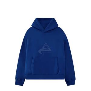 Sweat à capuche unisexe surdimensionné en polyester/coton 350 GSM, respirant, coupe-vent, en polaire de haute qualité pour un confort hivernal, coupe ample - Product Image 3