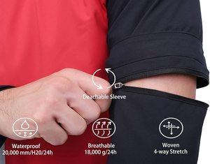 Chaqueta cortavientos a prueba de agua para exteriores logotipo personalizado chaquetas cortavientos impermeables para hombres - Product Image 6