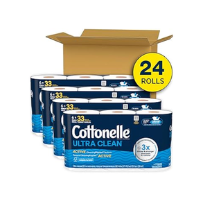 Remise Cottonelle Ultra Clean Papier toilette Quatre méga rouleaux Excellent rapport qualité/prix Pack en vrac Sensation de propreté - Product Image 3