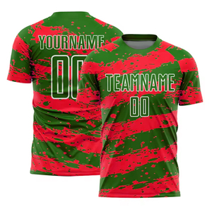 Camiseta de club de fútbol con nombre de equipo personalizado impreso en 3D colorido para adultos, camisetas de fútbol de corte automatizado para fanáticos del fútbol - Product Image 5