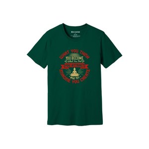 T-shirt 100% coton avec impression de thèmes de bouddha Style décontracté 12 options de couleur 160-180 Placement de conception personnalisable GSM lourd - Product Image 5