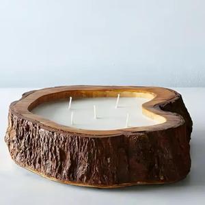 Elegant Black Epoxy Resin and Wood <b>Tea</b> Light Holder Decorative Candle Holder Set Wooden Candle Holder - Product Image 2