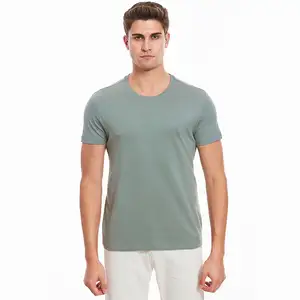 नई शैली puls आकार कस्टम प्रिंट अनुकूलित थोक उच्च गुणवत्ता सादे 100% pima कपास पुरुषों के टी शर्ट