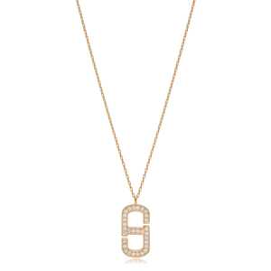 Collier avec pendentif en pierre de Zircon, Design géométrique, bijoux turcs en argent Sterling 925, vente en gros - Product Image 6