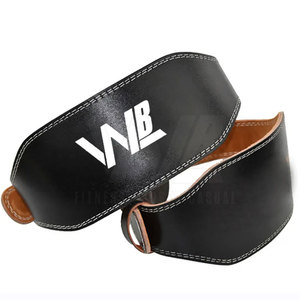 Cinturón de levantamiento de pesas de piel de vaca resistente y recto con logotipo personalizado, soporte de espalda para entrenamiento de gimnasio Unisex, cinturón de levantamiento de pesas - Product Image 1