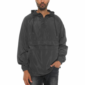 Unisex <b>Thin</b> Hooded Quarter-Zip Windbreaker <b>Jacket</b> <b>Waterproof</b> & Breathable Colorblock Design Casual Winter Outerwear - Product Image 6