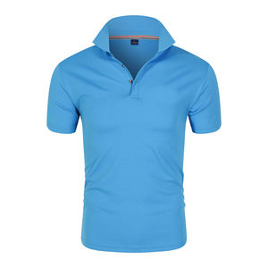 Polos para hombre elegantes para hombre, camiseta de color sólido, ropa informal inteligente, tela elástica, ligera, transpirable para hombre - Product Image 2