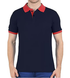 Men's 100% Cotton Breathable Knitted Button Short Sleeve Solid Casual Shirts Front Custom Logo OEM Service 220 Grams - Product Image 1